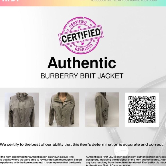 Burberry Brit Women's Taupe Jacket - Size Small With COA - Picture 10 of 10